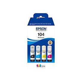 Image of Epson EcoTank 104 - 4er-Pack - Schwarz, Gelb, Cyan, Magenta - original - Nachfülltinte