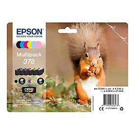 Epson Multipack 378 - 6er-Pack - Schwarz, Gelb, Cyan, Magenta, hellmagentafarben, hell Cyan - original - Tintenpatrone