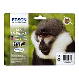Epson T0895 Multipack - 4er-Pack - Schwarz, Gelb, Cyan, Magenta - original - Tintenpatrone