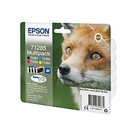 Epson T1285 Multipack - 4er-Pack - Schwarz, Gelb, Cyan, Magenta - original - Tintenpatrone (Alternative zu: Epson T1285)