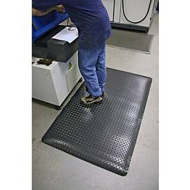 Ergonomiematte Deckplate, schwarz, 900 x 1500 mm