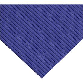 Ergonomischer Läufer, 10 m Rolle, 600 mm breit, blau