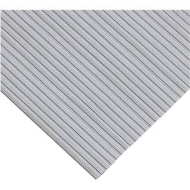 Ergonomischer Läufer, 10 m Rolle, 600 mm breit, grau