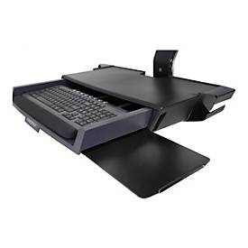 Ergotron Befestigungskit (CPU-Halter, 2 Schienenabdeckungen, 2 Kabelkanäle, Wandschienenhalterung, Maus-Shelf, Handgelenkkissen, VESA-Adapter, Tastatur-Tablett, einstellbarer Monitorarm, Wandschiene 34', Ablage für Barcode-Scanner und Maus) - für ...
