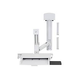 Ergotron Befestigungskit (CPU-Halter, Tastatur-Tablett, Monitorhalterung) - für LCD-Display / PC-Ausrüstung - kleiner CPU-Halter - Aluminium, hochwertiger Kunststoff - weiß - Bildschirmgröße: bis zu 61 cm (bis zu 24 Zoll)