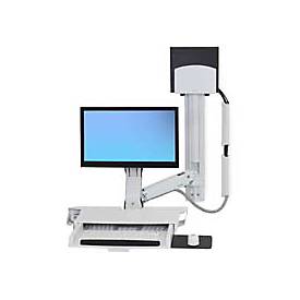 Ergotron Befestigungskit (CPU-Halter, Tastatur-Tablett, Monitorhalterung) - für LCD-Display / PC-Ausrüstung - mittlerer CPU-Halter - Aluminium, hochwertiger Kunststoff - weiß - Bildschirmgröße: bis zu 61 cm (bis zu 24 Zoll)