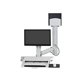 Ergotron Befestigungskit (CPU-Halter, Tastatur-Tablett, Monitorhalterung) - für LCD-Display / PC-Ausrüstung - mittlerer CPU-Halter - Aluminium, hochwertiger Kunststoff - weiß - Bildschirmgröße: bis zu 61 cm (bis zu 24 Zoll)