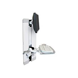 Ergotron Befestigungskit (Tastaturablage, Handgelenkkissen, Maushalterung, vertikale Verstellschiene) - für LCD-Display / PC-Ausrüstung - Patientenzimmer - Stahl - weiß - Bildschirmgröße: bis zu 61 cm (bis zu 24 Zoll)