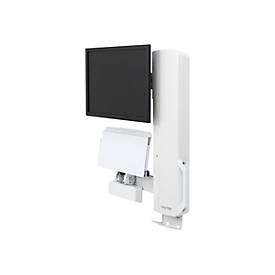 Ergotron Befestigungskit (vertikaler Hub) - für LCD-Display / PC-Ausrüstung - Steh-Sitz-Sysetm - weiß - Bildschirmgröße: bis zu 61 cm (bis zu 24 Zoll)