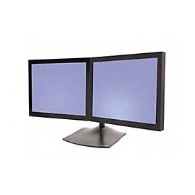 Ergotron DS100 - Aufstellung - horizontal - für 2 LCD-Displays - Aluminium, Stahl - Schwarz - Bildschirmgröße: bis zu 61 cm (bis zu 24 Zoll)