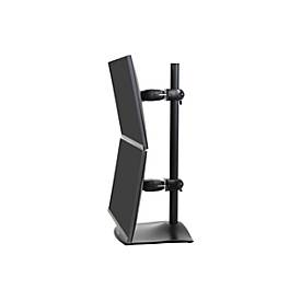 Ergotron DS100 - Befestigungskit (28' Stange, Basis, 2 Drehgelenke, 2 VESA-Adapter) - schmal - für 2 LCD-Displays - Stahl, Aluminium - Schwarz - Bildschirmgröße: bis zu 68,6 cm (bis zu 27 Zoll)