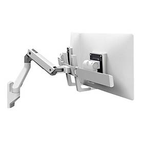 Ergotron HX Dual Monitor Wall Mount Arm - Befestigungskit (Griff, Gelenkarm, Wandmontage, 2 Drehgelenke, Befestigungsteile, Scharnier, Verlängerungsteil)