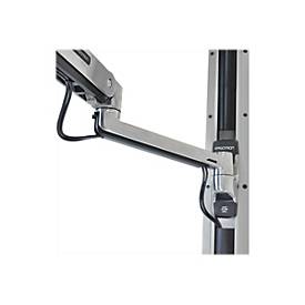 Ergotron LX - Befestigungskit (CPU-Halter, Maushalterung, 2 Schienenabdeckungen, Tastaturarm, 2 Kabelkanäle, Handgelenkkissen, Steh-Sitz-Arm, Wandschiene 10', Wandschiene 34') - Konstante Krafttechnologie - für LCD-Display / PC-Ausrüstung - mittle...