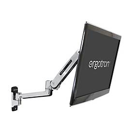 Ergotron LX - Befestigungskit (Steh-Sitz-Arm, Verlängerung, Basis, VESA-Adapter) - für LCD-Display - Kapazität 3,2 - 11,3 kg - Polished Aluminum - Bildschirmgröße: bis zu 106,7 cm (bis zu 42 Zoll)
