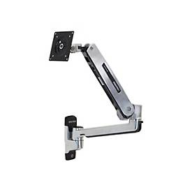 Ergotron LX - Befestigungskit (Steh-Sitz-Arm, Verlängerung, Basis, VESA-Adapter) - für LCD-Display - Kapazität 3,2 - 11,3 kg - Polished Aluminum - Bildschirmgröße: bis zu 106,7 cm (bis zu 42 Zoll)