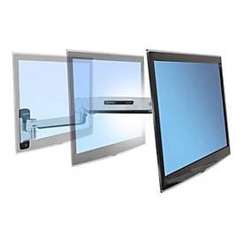 Ergotron LX - Befestigungskit (Steh-Sitz-Arm, Verlängerung, Basis, VESA-Adapter) - für LCD-Display - Kapazität 3,2 - 11,3 kg - Polished Aluminum - Bildschirmgröße: bis zu 106,7 cm (bis zu 42 Zoll)