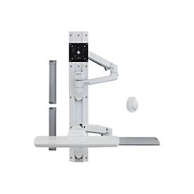 Ergotron LX Wall Mount System - Befestigungskit (Wandarm, Maushalterung, Tastaturarm, 2 Kabelkanäle, Handgelenkkissen, Wandschiene 10', Wandschiene 34')