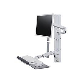 Ergotron LX Wall Mount System - Befestigungskit (Wandarm, Maushalterung, Tastaturarm, 2 Kabelkanäle, Handgelenkkissen, Wandschiene 10', Wandschiene 34')