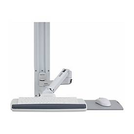Ergotron LX Wall Mount System - Befestigungskit (Wandarm, Maushalterung, Tastaturarm, 2 Kabelkanäle, Handgelenkkissen, Wandschiene 10', Wandschiene 34')