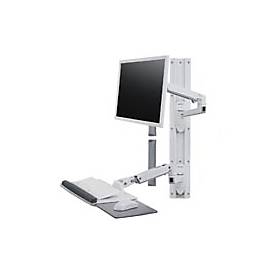 Ergotron LX Wall Mount System - Befestigungskit (Wandarm, Maushalterung, Tastaturarm, 2 Kabelkanäle, Handgelenkkissen, Wandschiene 10', Wandschiene 34')