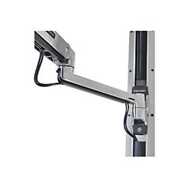 Ergotron LX Wall Mount System with Small CPU Holder - Systemeinheit-/Monitor-/Tastatur-Montagekit - Sitz-Steh - geeignet für Wandmontage - bis zu 106,7 cm (bis zu 42 Zoll)