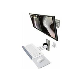 Ergotron Neo-Flex - Befestigungskit (2 Drehgelenke, Wandschiene 26', 2 Rack-Montagehalterungen) - schmal - für 2 LCD-Displays - Grau, Schwarz - Bildschirmgröße: bis zu 61 cm (bis zu 24 Zoll)