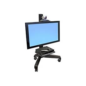 Ergotron Neo-Flex Mobile MediaCenter VHD - Wagen - Konstante Krafttechnologie - für LCD-Display - Kapazität 22,7 - 40,8 kg - Aluminium, Stahl, ABS-Kunststoff, Zinklegierung, Glasgefülltes Nylon - Schwarz - Bildschirmgröße: 94-190.5 cm (37'-75')