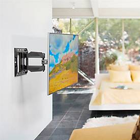 ergotron® Neo-Flex® UHD Monitorwandhalterung, für 1 Display bis 70″ & bis 54,4 kg, neig- & schwenkbar, Kabelführung, VESA, Montagematerial, schwarz