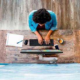 Ergotron NX Monitorarm, Tischhalterung, bis 34", 8 kg, höhenverstell-, neig-, schwenk- und drehbar, weiß