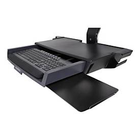 Ergotron Sit-Stand Combo Ablageflächen-System - Befestigungskit (Griff, CPU-Halter, 2 Schienenabdeckungen, 2 Kabelkanäle, Handgelenkkissen, Display-Halterung, Tastatur-Tablett, CPU Wandhalterung, Mausablage zum Herausziehen, VESA-Halterung, Wandsc...