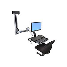 Ergotron Sit-Stand Combo Extender - Montagekomponente (Verlängerungsarm, Wandschienenhalterung, Armabdeckung, Befestigungsmaterialien)