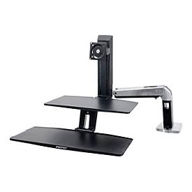 Ergotron WorkFit-A Single HD Workstation With Suspended Keyboard