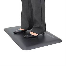 ergotron® WorkFit Small Fußmatte, ergonomisch, regt den Blutkreislauf an, L 610 x B 460 x H 16 mm, Polyurethanschaum, schwarz