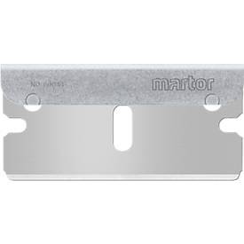 Ersatzklinge Martor Nr. 60044, Bügelform, 1-fach nutzbar, Stärke 0,3 mm, L 39,5 x B 19,3 mm, Stahl, 10 Stück