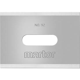 Ersatzklinge Martor Nr. 92, 4-fach nutzbar, Stärke 0,4 mm, L 26 x B 18,5 mm, Stahl, 10 Stück