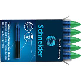 Ersatzminen für Tintenroller Schneider One Change, 5 Stk., grün