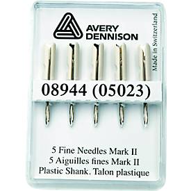 Ersatznadel MARK II für METO® Etikettierpistolen Economy Fine/Standard Mark III, extrafein, mit integriertem Messer, Kunststoff und Metall, 5 Stück