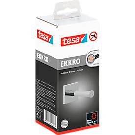 Ersatzrollenhalter tesa® ekkro, verchromt, eckiges Design, ohne Bohren, inkl. Klebelösung