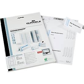 Ersatzschilder für Tischnamensschilder, 52/104x100 mm, 40 St.