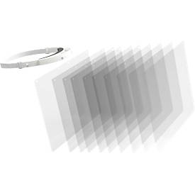 Ersatzvisier für Gesichtsschutzmaske, aus PET, glasklar, 10 Stück