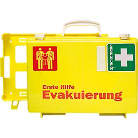 Image of Erste Hilfe Koffer Evakuierung, mit 1 Rettungssitz, auffällige Farbkombination