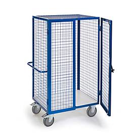 ESD-Gitter-Schrankwagen mit Zylinderschloss, 1215 x 800 mm