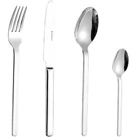 ESMEYER Bettina 24-tlg Besteckset 6 Pers. Messer, Löffel, Gabeln, Kaffeelöffel – Edelstahl 18/10 poliert, Messer 2,5 mm