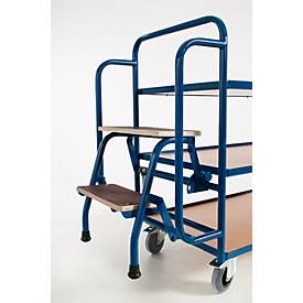 Etagenwagen mit Trittstufen, 3 Etagen