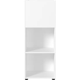 Etagère de séparation Porto, 1 grand compartiment, 4 petits compartiments, L 800 x P 460 x H 1200 mm, blanc