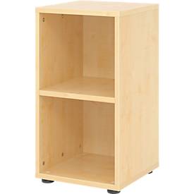 Étagères Breno, 2 HC, 28 kg par étagère, L 400 x P 400 x H 748 mm, panneau de particules, érable