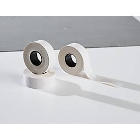 Etiketten, 22 x 12 mm, 10 Rollen, weiß (ablösbar)