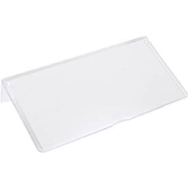 Etiketten für Schubladenbox TRESTON BiOX 3010, 4010 & 5010, inklusive Schutzschildern, Biokunststoff, transparent, 15 Stück