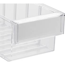 Etiketten, für Treston Schubladen Serie 3015/4015, B 120 x H 41 mm, Karton, weiß, 100 Stück