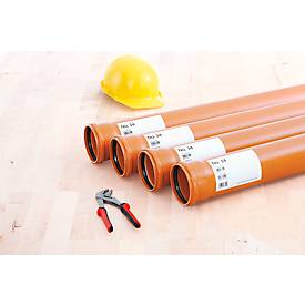 Etiketten HERMA 4693, 210 x 148 mm, 50 Stück, auf DIN A4, wetterfest, selbstklebend, stark haftend, Polyesterfolie, mattweiß